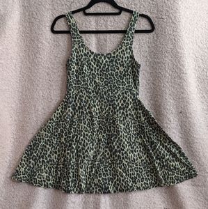 Leopard Print Skater Dress